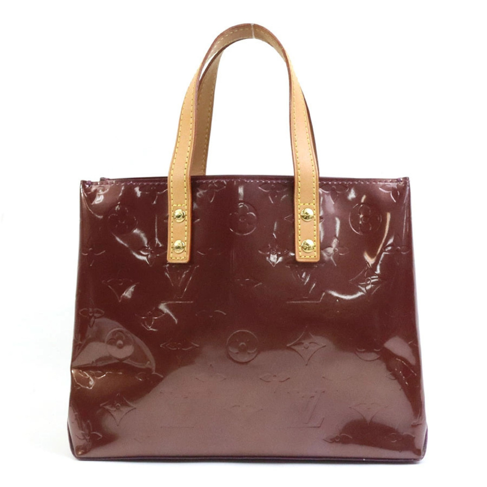 Louis Vuitton Monogram Lead Leather Top Handle Bag Purple